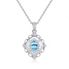 Collier rétro Palace anallergique pour femme – Pendentif en cristal naturel, chaîne de clavicule de créateur haut de gamme