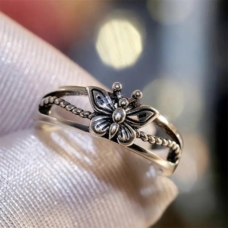 Butterfly Sterling Silver Ring