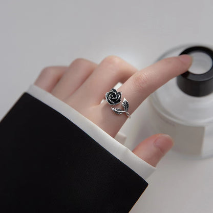 Rose Sterling Silver Ring