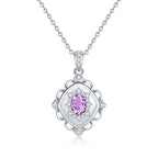 Collier rétro Palace anallergique pour femme – Pendentif en cristal naturel, chaîne de clavicule de créateur haut de gamme