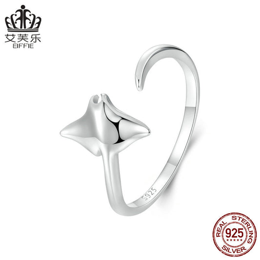 Manta Fish Adjustable Ring