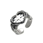 Heart Cross Ring