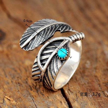 Feather Sterling Silver Ring