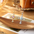Mon Amour Jésus - Collier Pendentif Croix Vintage