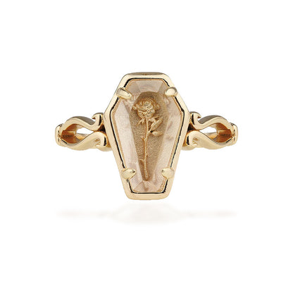 Rose & Coffin Ring