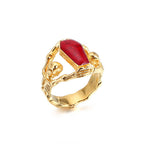 Bague cercueil avec tête de mort