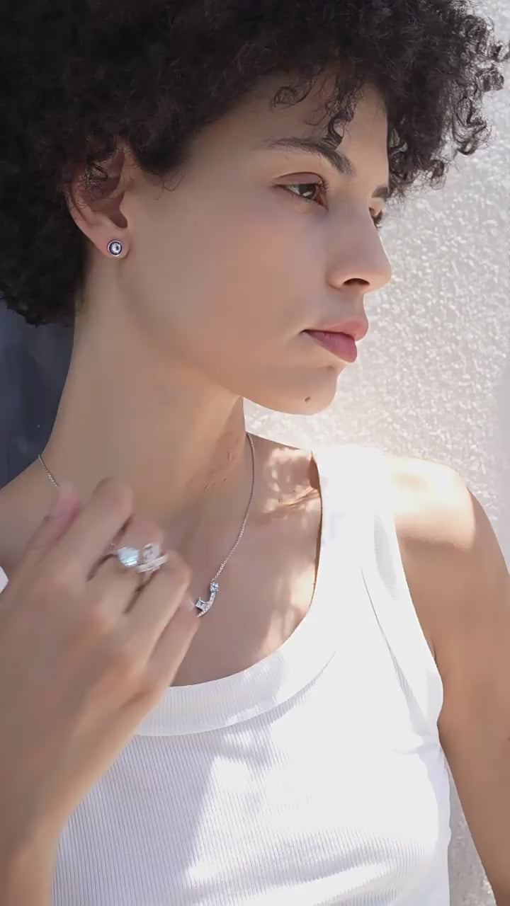 Anillo de lazo azul