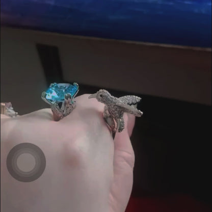 Hummingbird Blue Ring