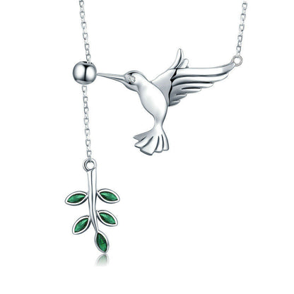Hummingbird Branch Necklace