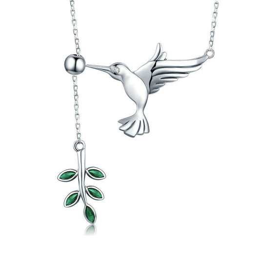 Hummingbird Branch Necklace