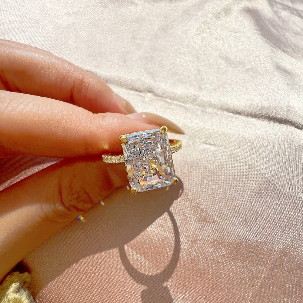 Anillo de Caramelo de Roca de Plata 925