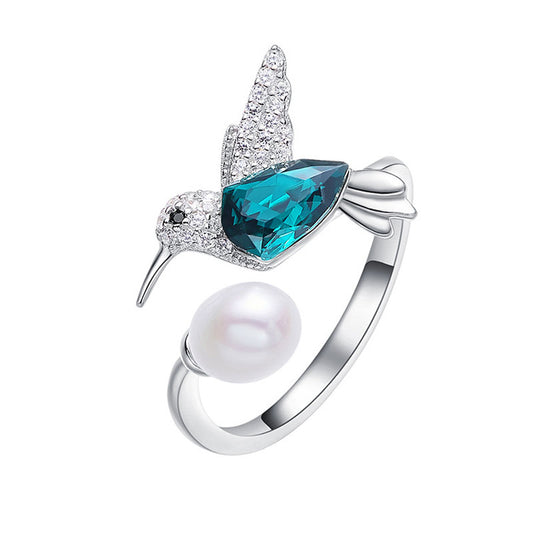 Hummingbird Pearl Ring