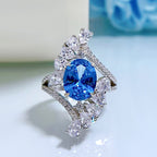 Anillo Topacio Azul