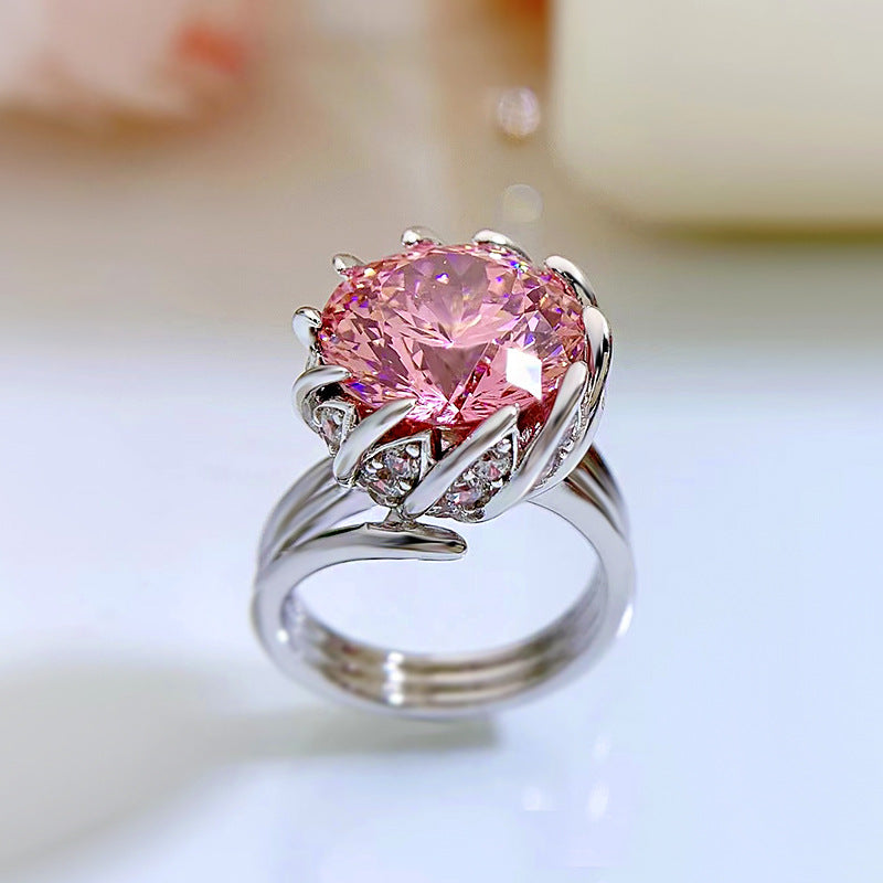 Anillo de Loto Rosa(7.5ct)
