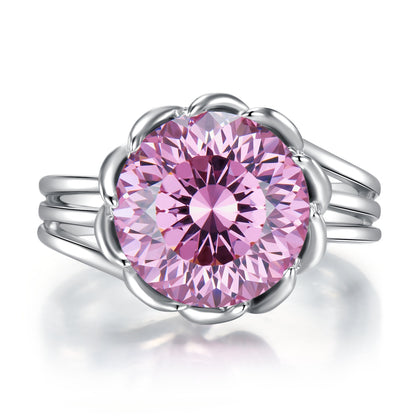 Anillo de Loto Rosa(7.5ct)
