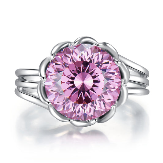 Anillo de Loto Rosa(7.5ct)