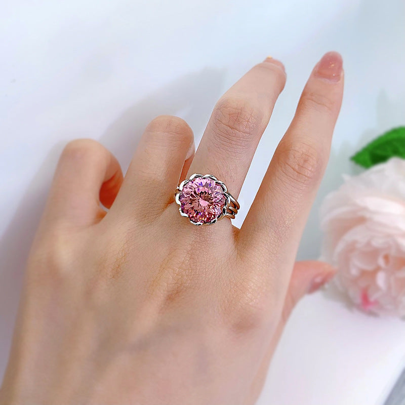 Anillo de Loto Rosa(7.5ct)