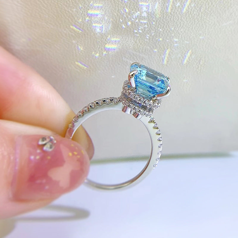 #1 Anillo Aguamarina