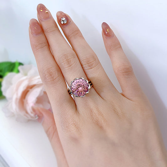 Anillo de Loto Rosa(7.5ct)