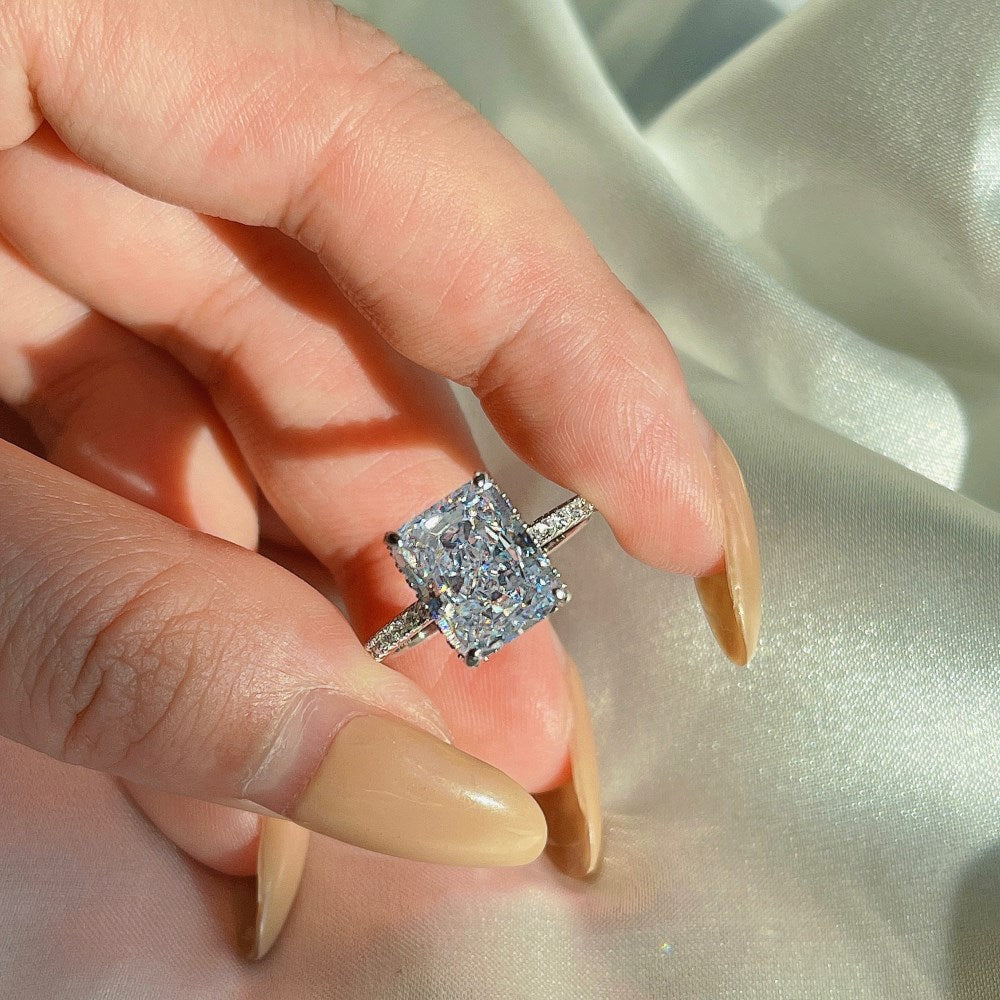 Anillo de Caramelo de Roca de Plata 925