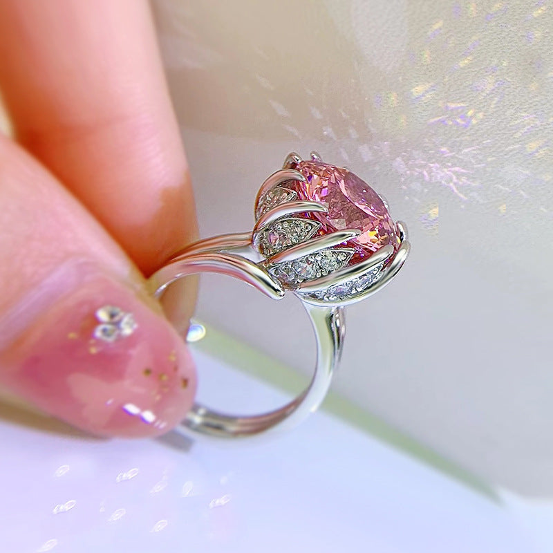 Anillo de Loto Rosa(7.5ct)