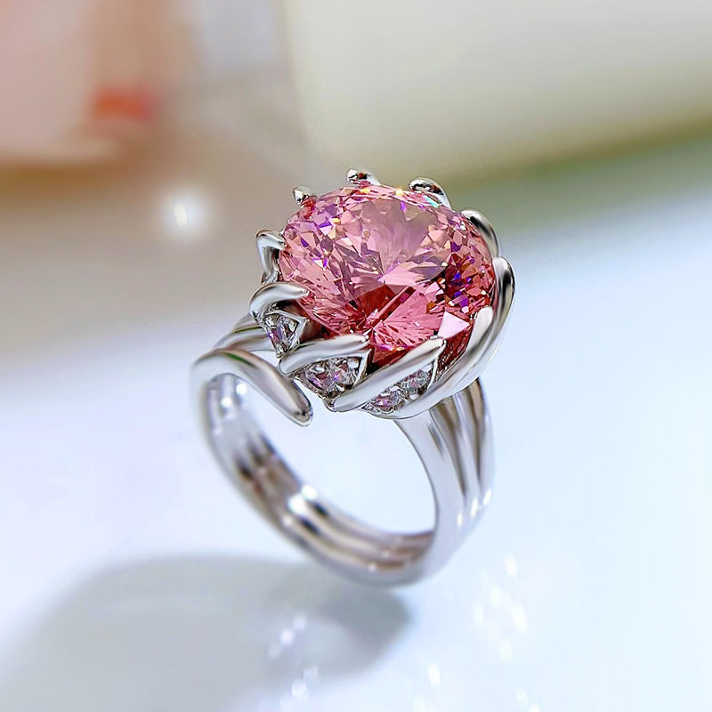 Anillo de Loto Rosa(7.5ct)