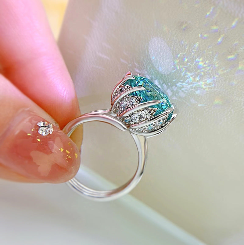 Anillo de Loto Verde