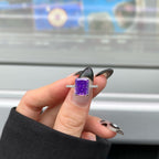 Anillo de Caramelo de Roca de Plata 925
