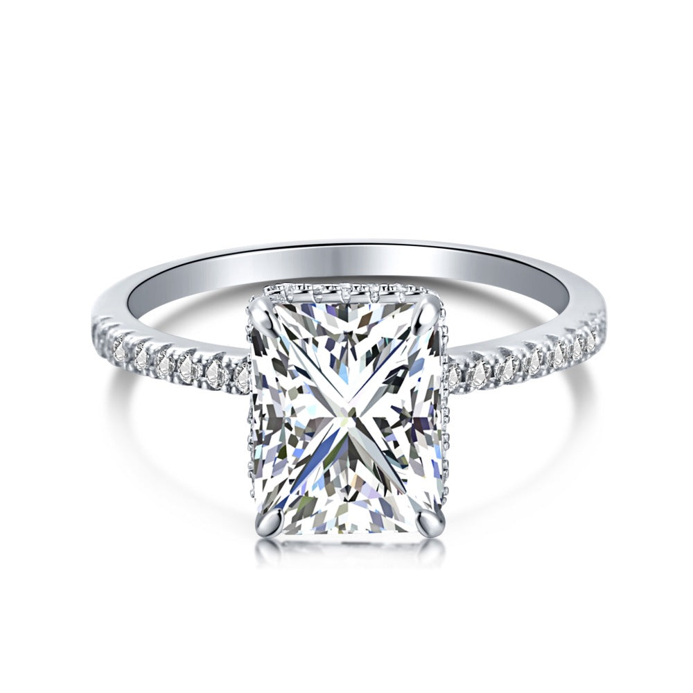 Anillo de Caramelo de Roca de Plata 925