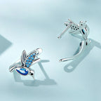 Pendientes Colibrí Azul